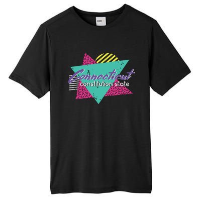 Connecticut Vintage 90s Retro Gift Constitution State Tall Fusion ChromaSoft Performance T-Shirt