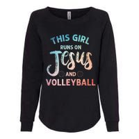 Christian Volleyball Art Volleyball Player Womens California Wash Sweatshirt