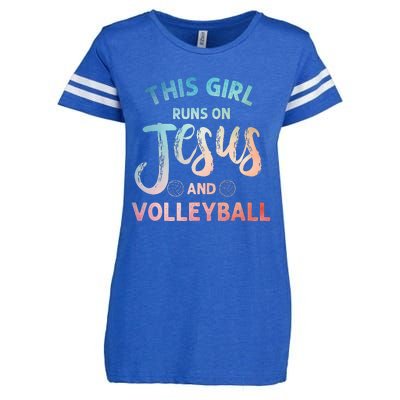 Christian Volleyball Art Volleyball Player Enza Ladies Jersey Football T-Shirt