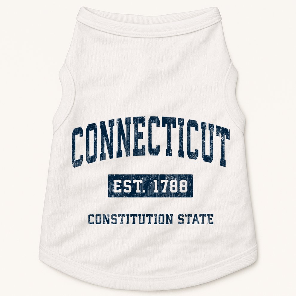 Connecticut Vintage Athletic Sports Doggie Tank