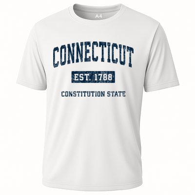 Connecticut Vintage Athletic Sports Cooling Performance Crew T-Shirt