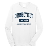 Connecticut Vintage Athletic Sports Long Sleeve Shirt