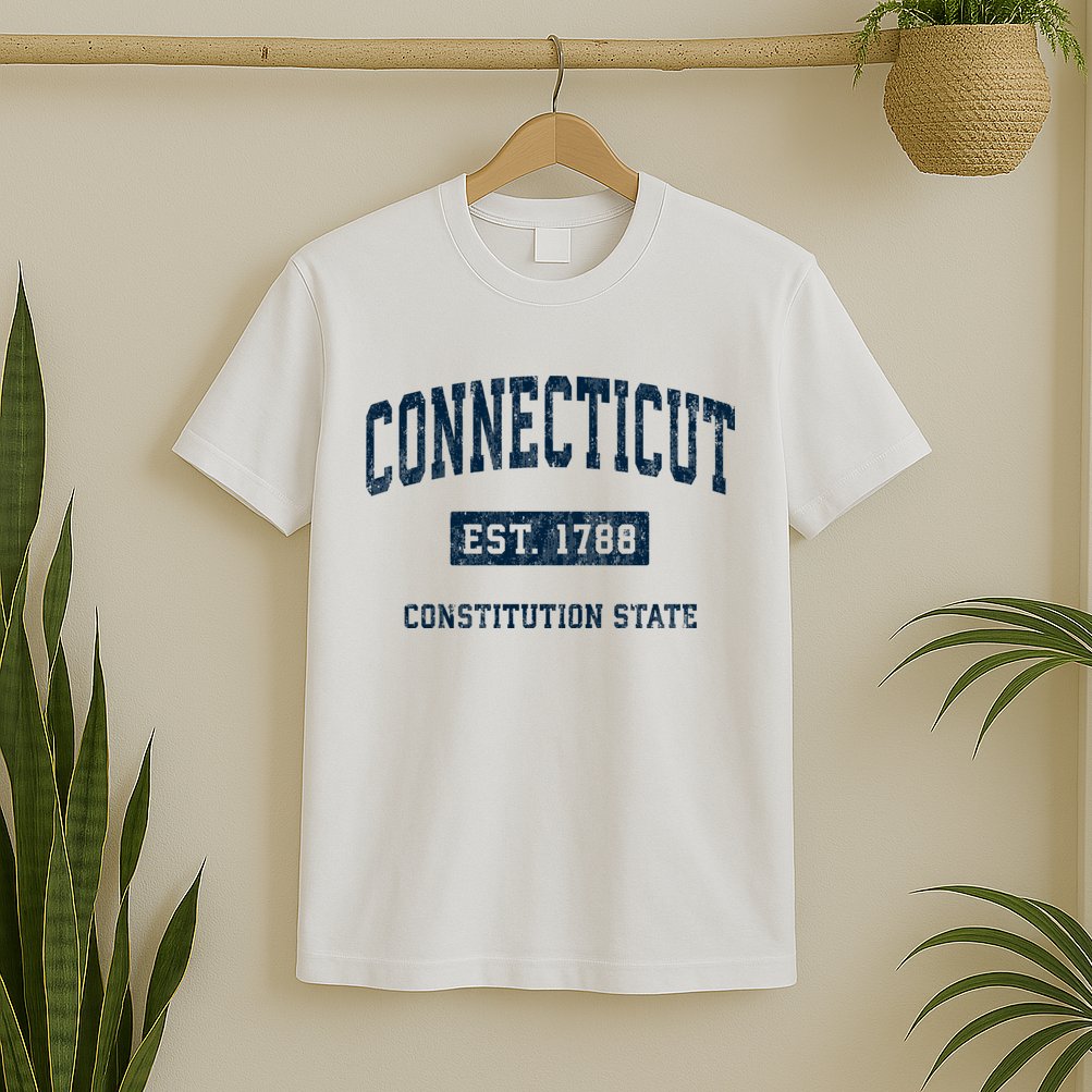 Connecticut Vintage Athletic Sports T-Shirt