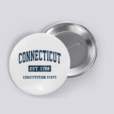 Connecticut Vintage Athletic Sports Button