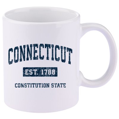 Connecticut Vintage Athletic Sports 11oz C Handle Ceramic Mug