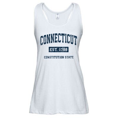 Connecticut Vintage Athletic Sports Ladies Essential Flowy Tank