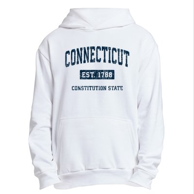 Connecticut Vintage Athletic Sports Urban Pullover Hoodie