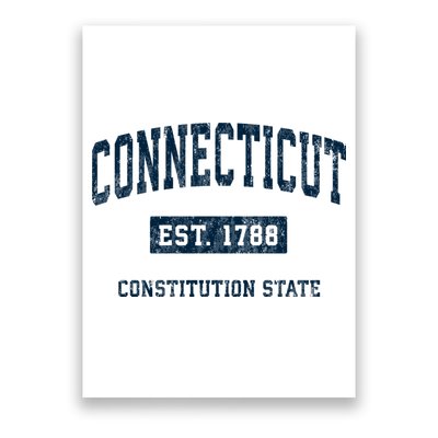 Connecticut Vintage Athletic Sports Poster