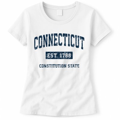 Connecticut Vintage Athletic Sports Womens T-Shirt
