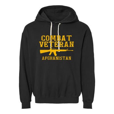 Combat Veteran Afghanistan Veteran Military Garment-Dyed Fleece Hoodie