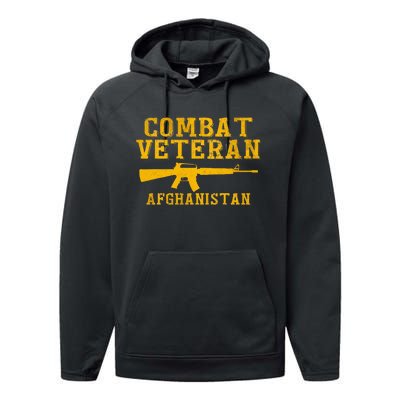 Combat Veteran Afghanistan Veteran Military Performance Fleece Hoodie