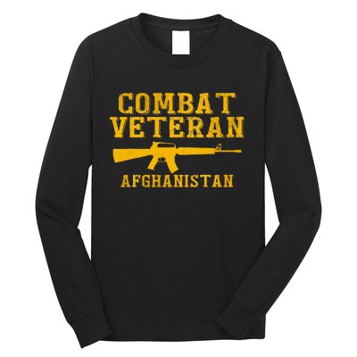 Combat Veteran Afghanistan Veteran Military Long Sleeve Shirt