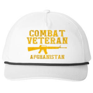 Combat Veteran Afghanistan Veteran Military Snapback Five-Panel Rope Hat