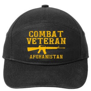 Combat Veteran Afghanistan Veteran Military 7-Panel Snapback Hat