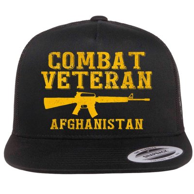 Combat Veteran Afghanistan Veteran Military Flatbill Hat