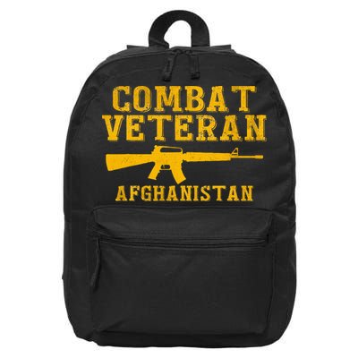 Combat Veteran Afghanistan Veteran Military 16 in Basic Backpack