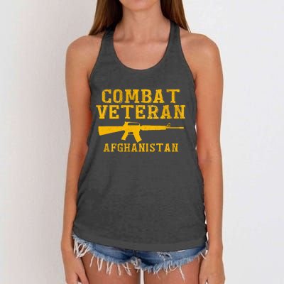 Combat Veteran Afghanistan Veteran Military Women's Knotted Racerback Tank