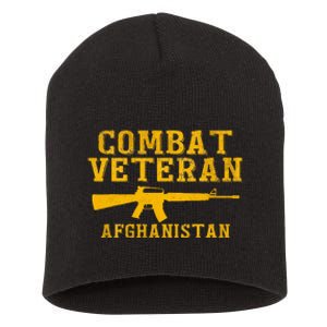 Combat Veteran Afghanistan Veteran Military Short Acrylic Beanie