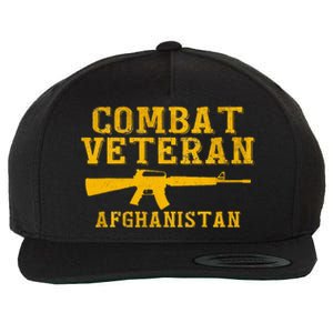 Combat Veteran Afghanistan Veteran Military Wool Snapback Cap