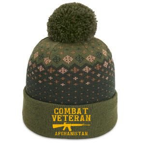 Combat Veteran Afghanistan Veteran Military The Baniff Cuffed Pom Beanie