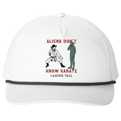 Carter Vail Aliens Dont Know Karate Snapback Five-Panel Rope Hat