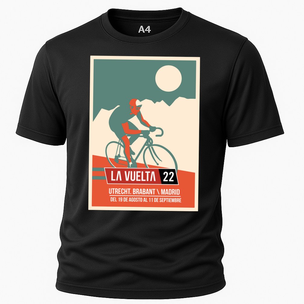 Cycling Vuelta A España Cooling Performance Crew T-Shirt
