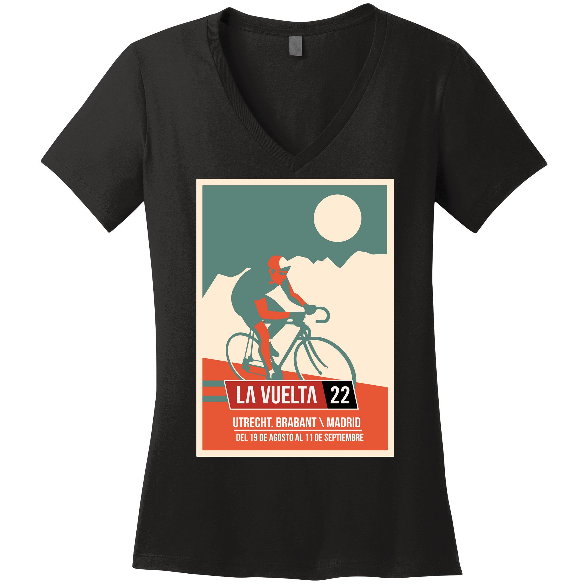Cycling Vuelta A España Women's V-Neck T-Shirt