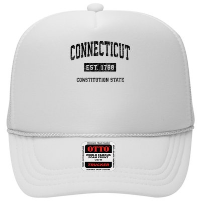 Connecticut Vintage Athletic Sports Print Trucker Hat