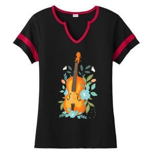 Cool Violin Art For Men Women Orchestra Teacher Viola Player Ladies Halftime Notch Neck Tee