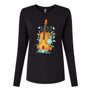 Cool Violin Art For Men Women Orchestra Teacher Viola Player Womens Cotton Relaxed Long Sleeve T-Shirt