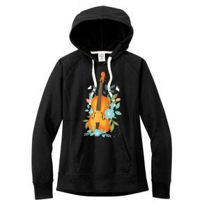 Cool Violin Art For Men Women Orchestra Teacher Viola Player Women's Fleece Hoodie