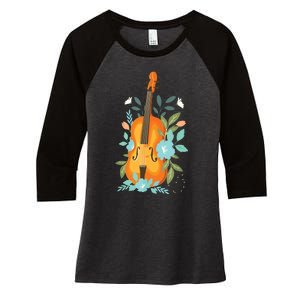 Cool Violin Art For Men Women Orchestra Teacher Viola Player Women's Tri-Blend 3/4-Sleeve Raglan Shirt