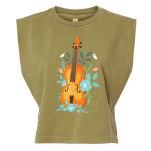 Cool Violin Art For Men Women Orchestra Teacher Viola Player Garment-Dyed Women's Muscle Tee