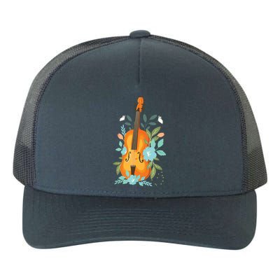 Cool Violin Art For Men Women Orchestra Teacher Viola Player Yupoong Adult 5-Panel Trucker Hat