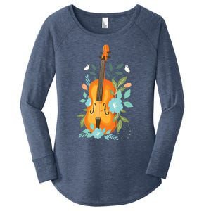 Cool Violin Art For Men Women Orchestra Teacher Viola Player Women's Perfect Tri Tunic Long Sleeve Shirt