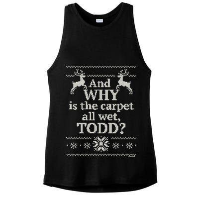Christmas Vacation And WHY Is The Carpet All Wet, TODD Classic Ladies PosiCharge Tri-Blend Wicking Tank