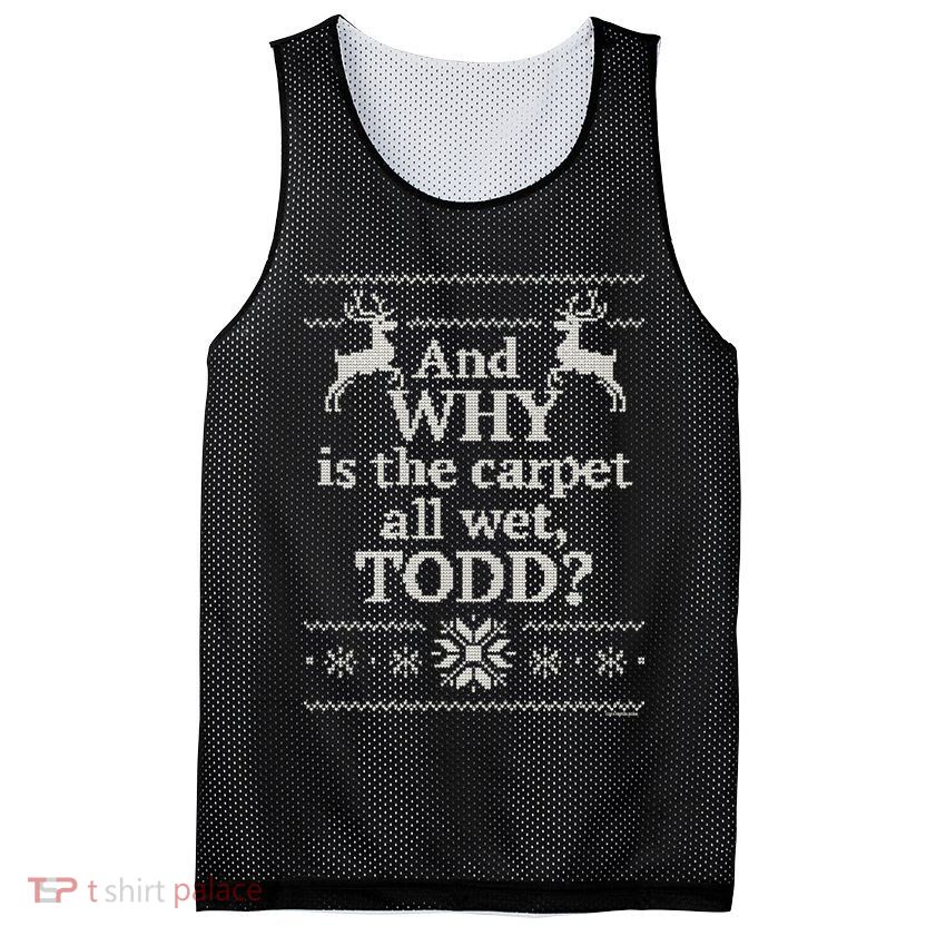 Christmas Vacation And WHY Is The Carpet All Wet, TODD Classic Mesh Reversible Basketball Jersey Tank