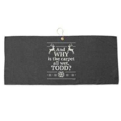 Christmas Vacation And WHY Is The Carpet All Wet, TODD Classic Large Microfiber Waffle Golf Towel