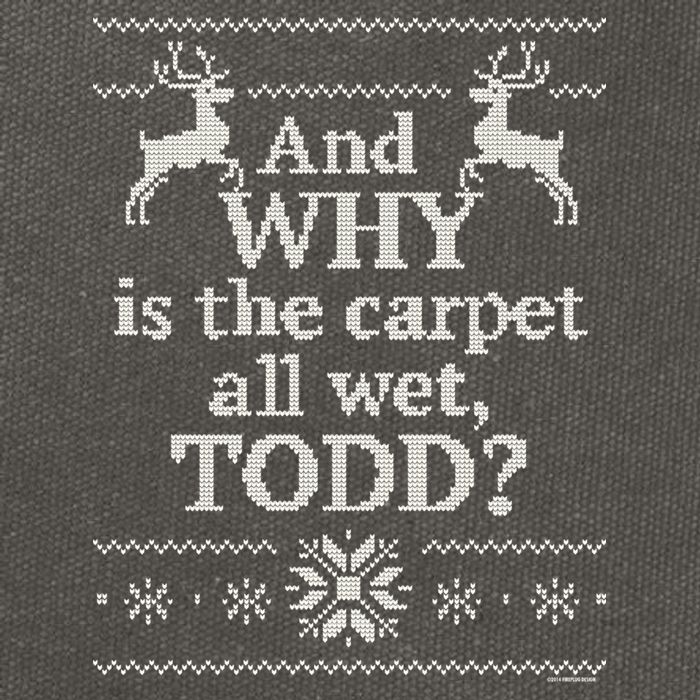 Christmas Vacation And WHY Is The Carpet All Wet, TODD Classic Cotton Canvas Backpack