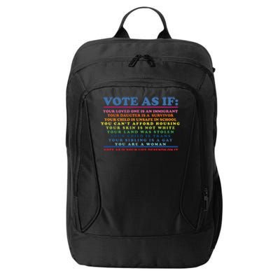 Colorful Vote As If Your Life Depends On It Human Rights City Backpack