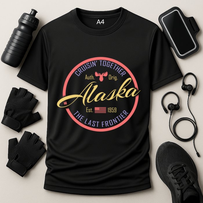 Cruise Vacation Alaska Cruisin Together Great For Groups Meaningful Gift Cooling Performance Crew T-Shirt