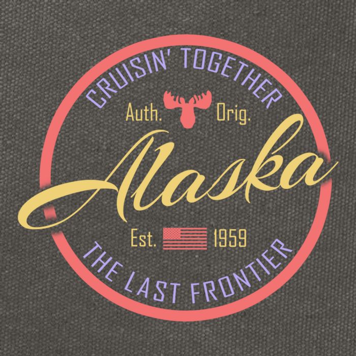 Cruise Vacation Alaska Cruisin Together Great For Groups Meaningful Gift Cotton Canvas Backpack