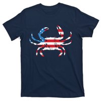 Crab Vintage American Flag T-Shirt