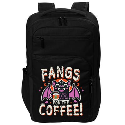 Cute Vampire Bat Fangs For The Coffee! Halloween Impact Tech Backpack