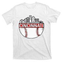 Cincinnati Vintage Baseball Distressed T-Shirt