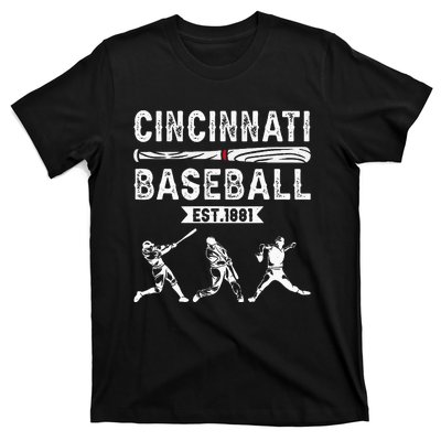 Cincinnati Vintage Baseball Lover T-Shirt