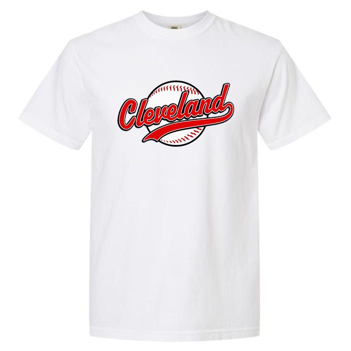 Cleveland Vintage Baseball Throwback Garment-Dyed Heavyweight T-Shirt