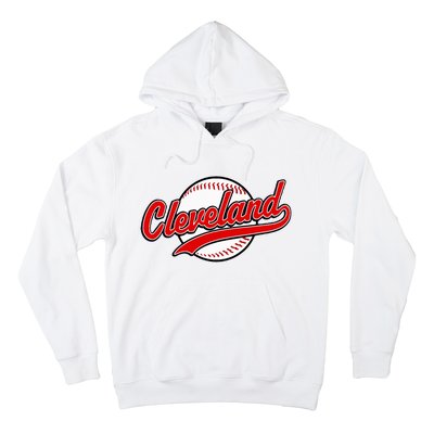 Cleveland Vintage Baseball Throwback Hoodie