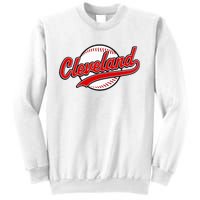 Cleveland Vintage Baseball Throwback Sweatshirt