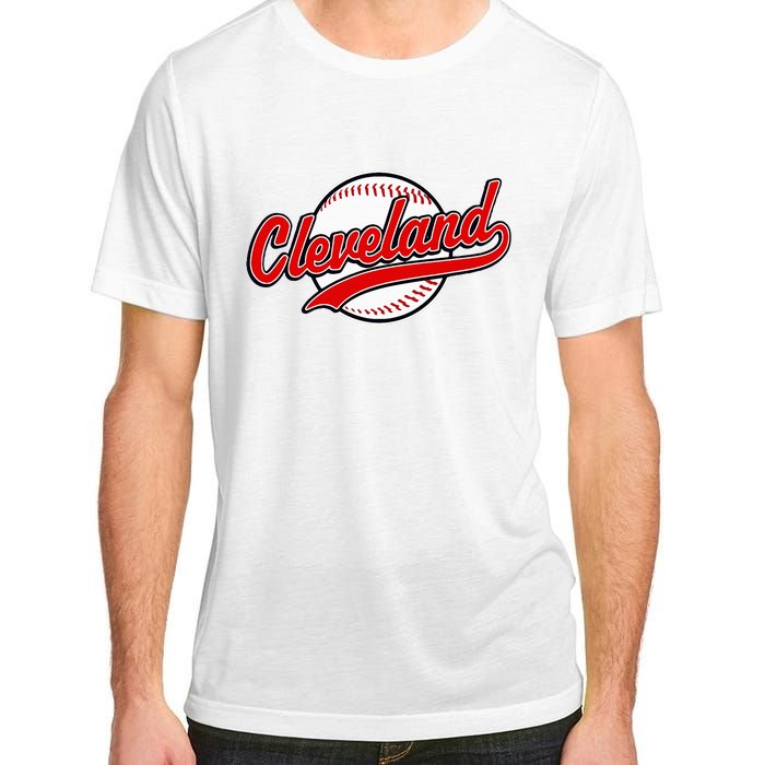 Cleveland Vintage Baseball Throwback Adult ChromaSoft Performance T-Shirt